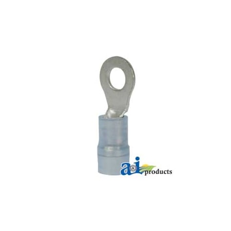 A & I Products Ring Terminal, Insulated, Wire Size 16-14, Stud Size No 8, 10 Pk 3.75 x4 x2 A-R09